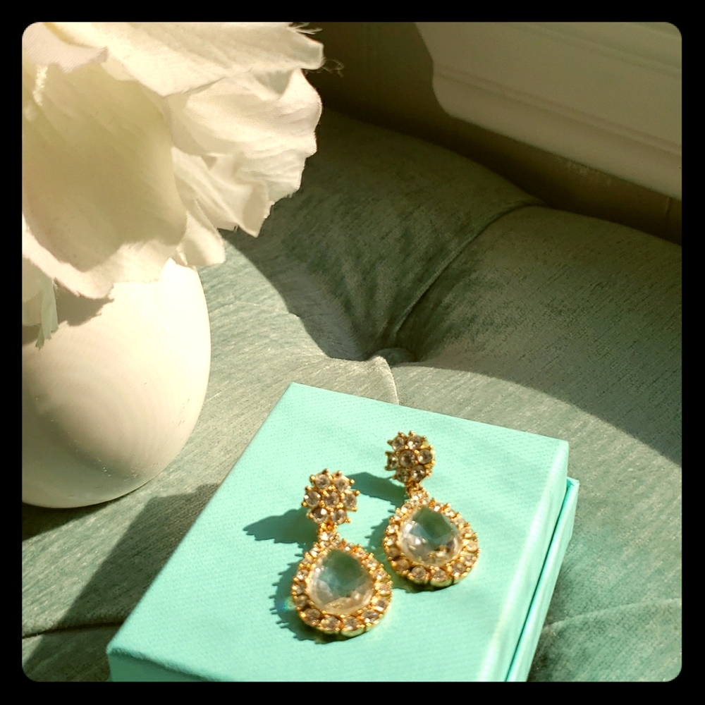 Vintage jcrew crystal earrings